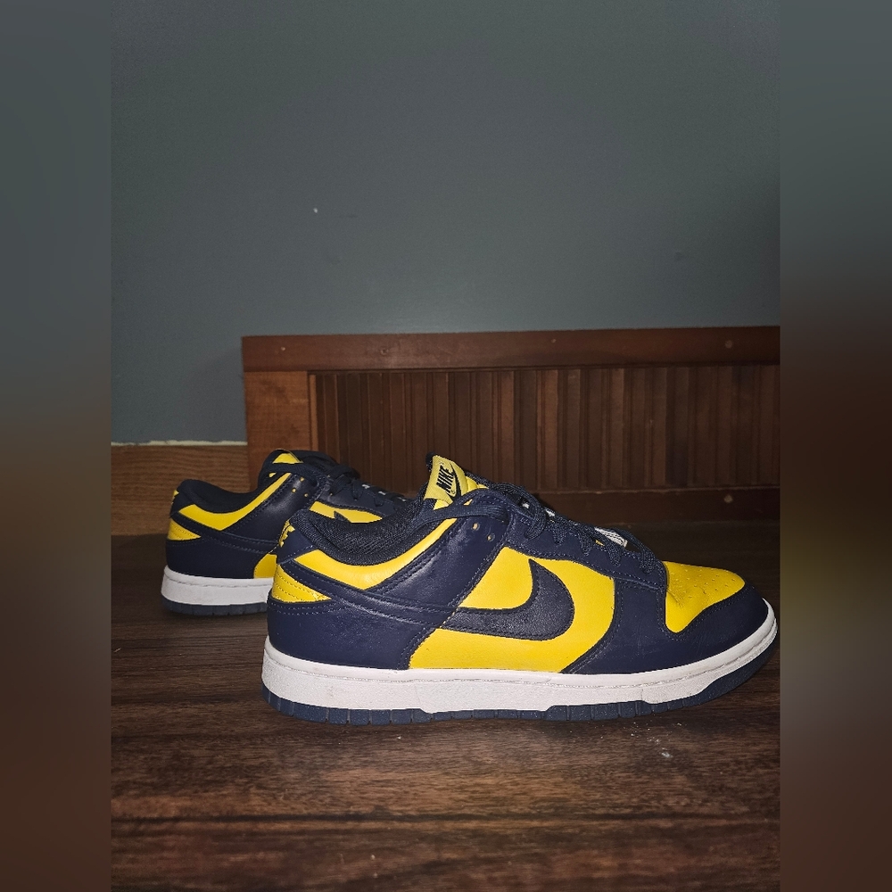 Navy and Yellow Dunks